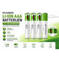 Oplaadbare AAA Li-ion Batterijen 1.5V USB-C – 4 Stuks