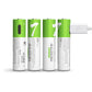 Oplaadbare AAA Li-ion Batterijen 1.5V USB-C – 4 Stuks