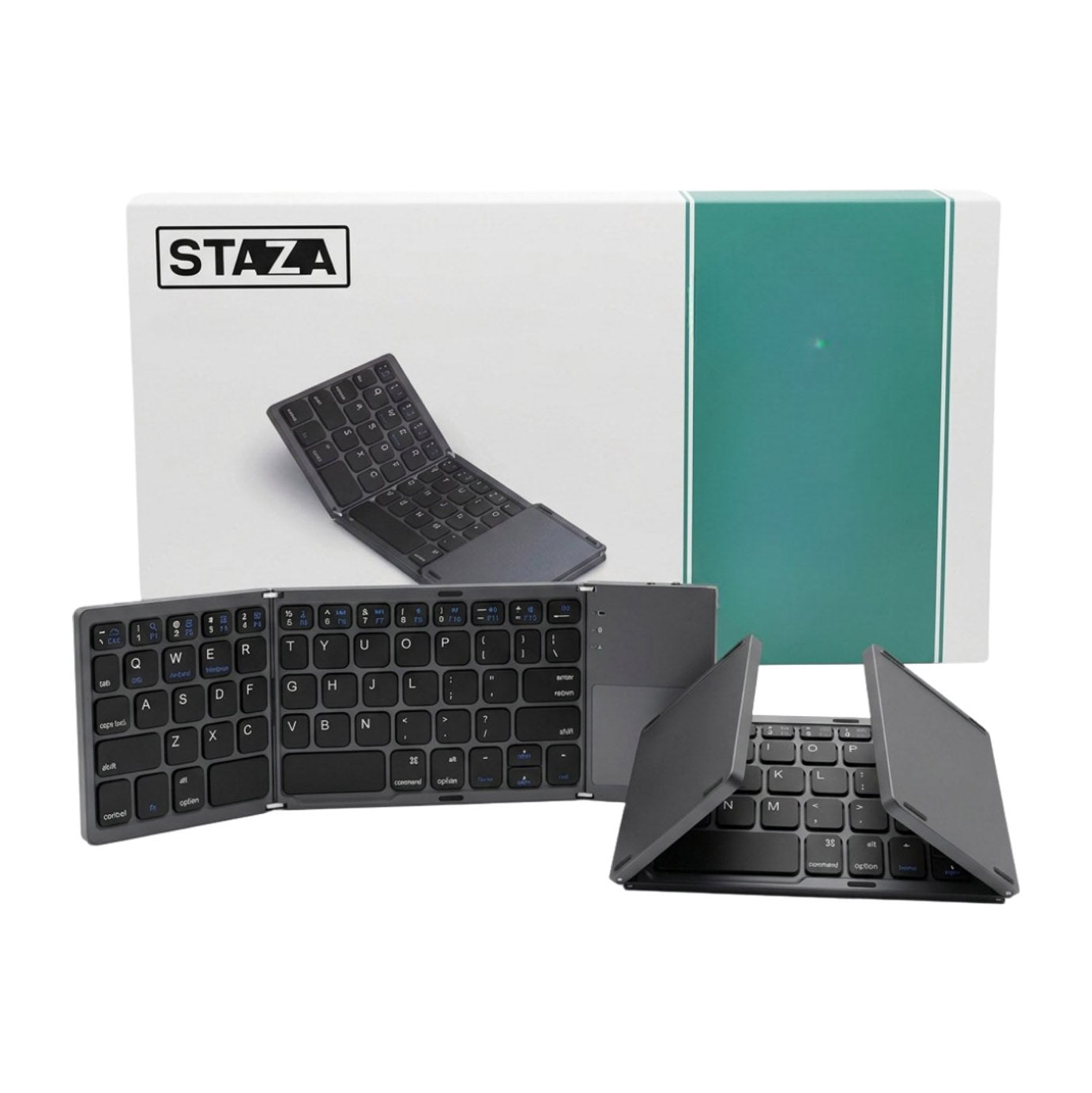 Opvouwbaar Bluetooth Toetsenbord met Touchpad Zwart