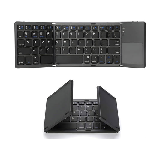 Opvouwbaar Bluetooth Toetsenbord met Touchpad Zwart