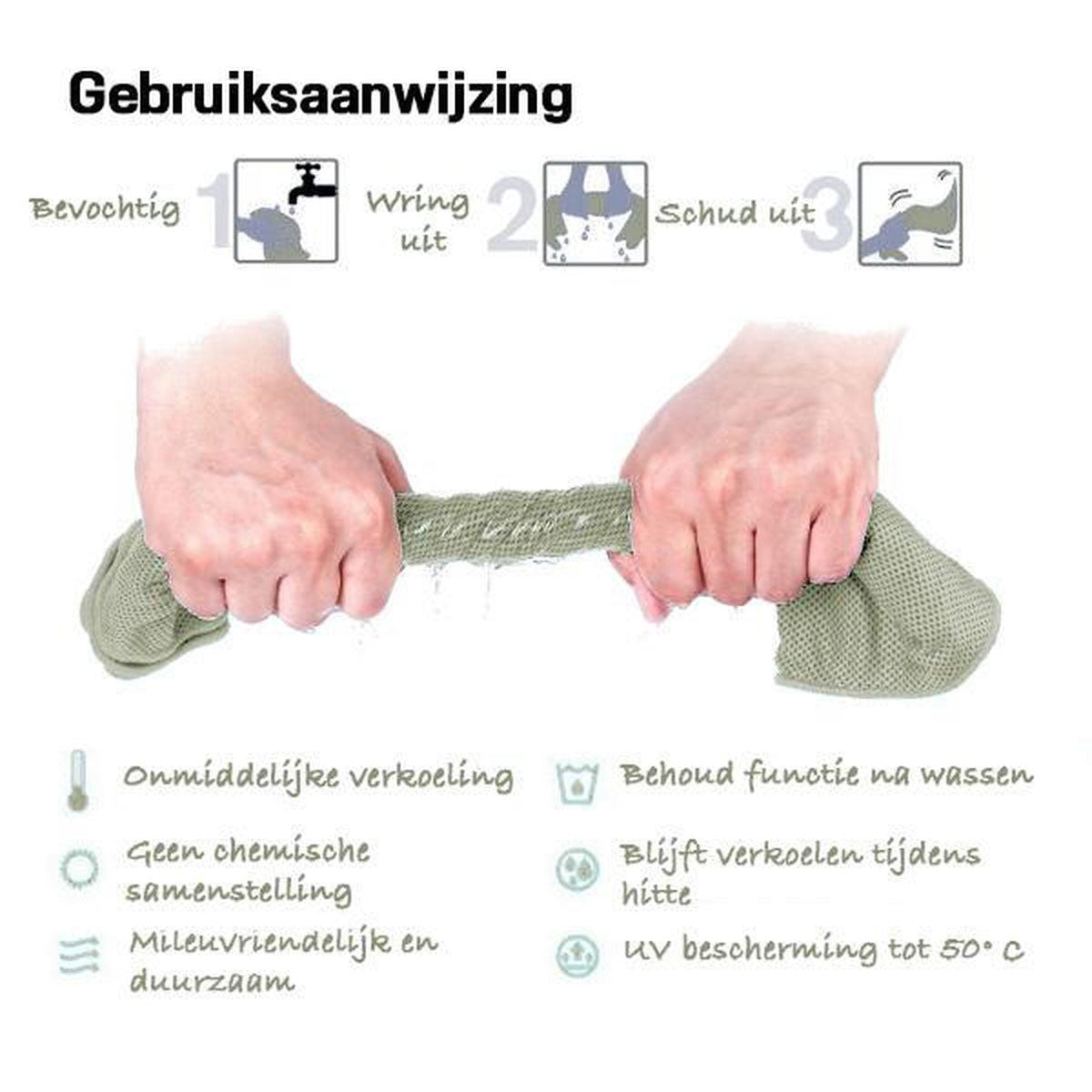 Set van 3 Verkoelende Sporthanddoeken Microvezel Donkerblauw