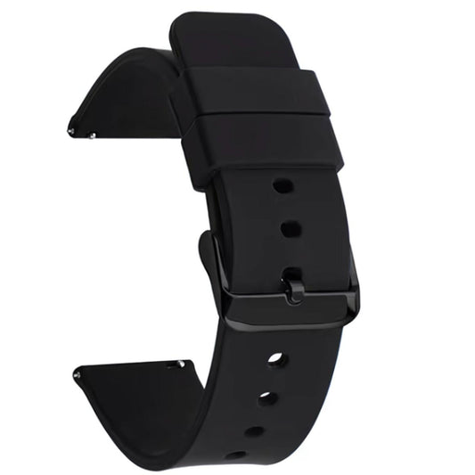 Siliconen Horlogeband 14MM Zwart – Universeel Bandje
