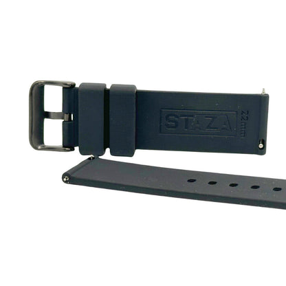 Siliconen Horlogeband 16MM Zwart – Universeel Bandje