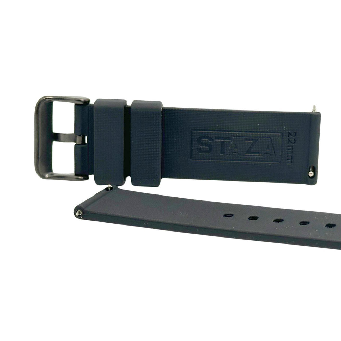 Siliconen Horlogeband 16MM Zwart – Universeel Bandje