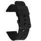Siliconen Horlogeband 24MM Zwart – Universeel Bandje