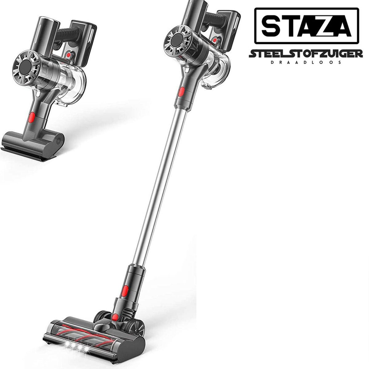 Staza Cordless Stick Vacuum 200W – Bagless & Handheld