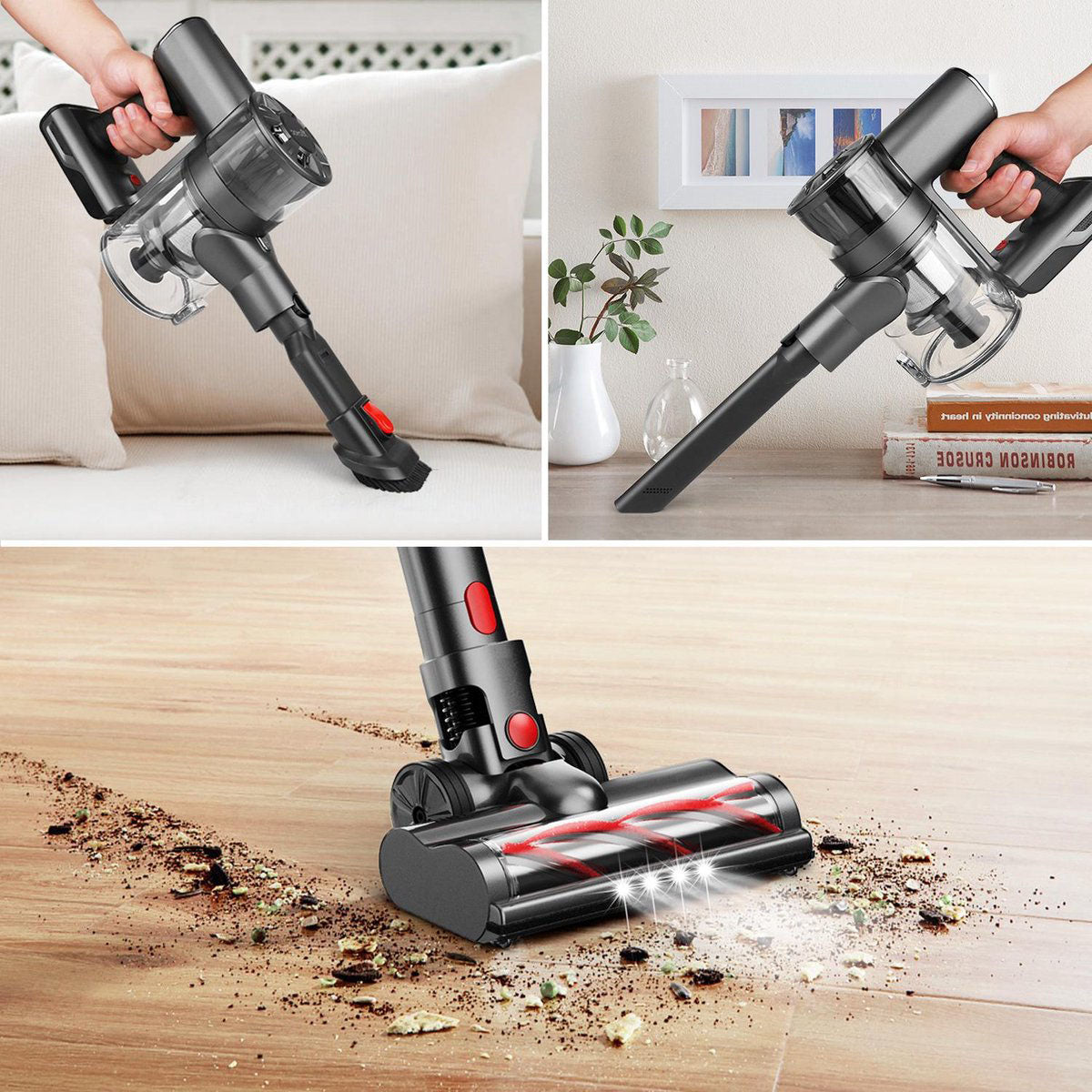Staza Cordless Stick Vacuum 200W – Bagless & Handheld