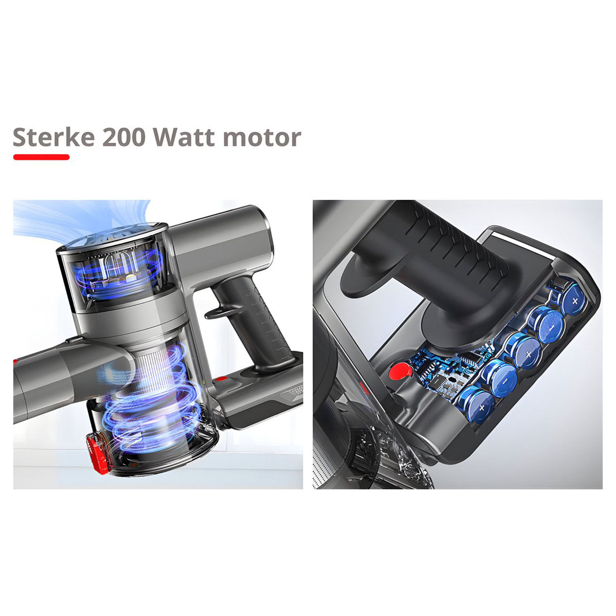 Staza Cordless Stick Vacuum 200W – Bagless & Handheld