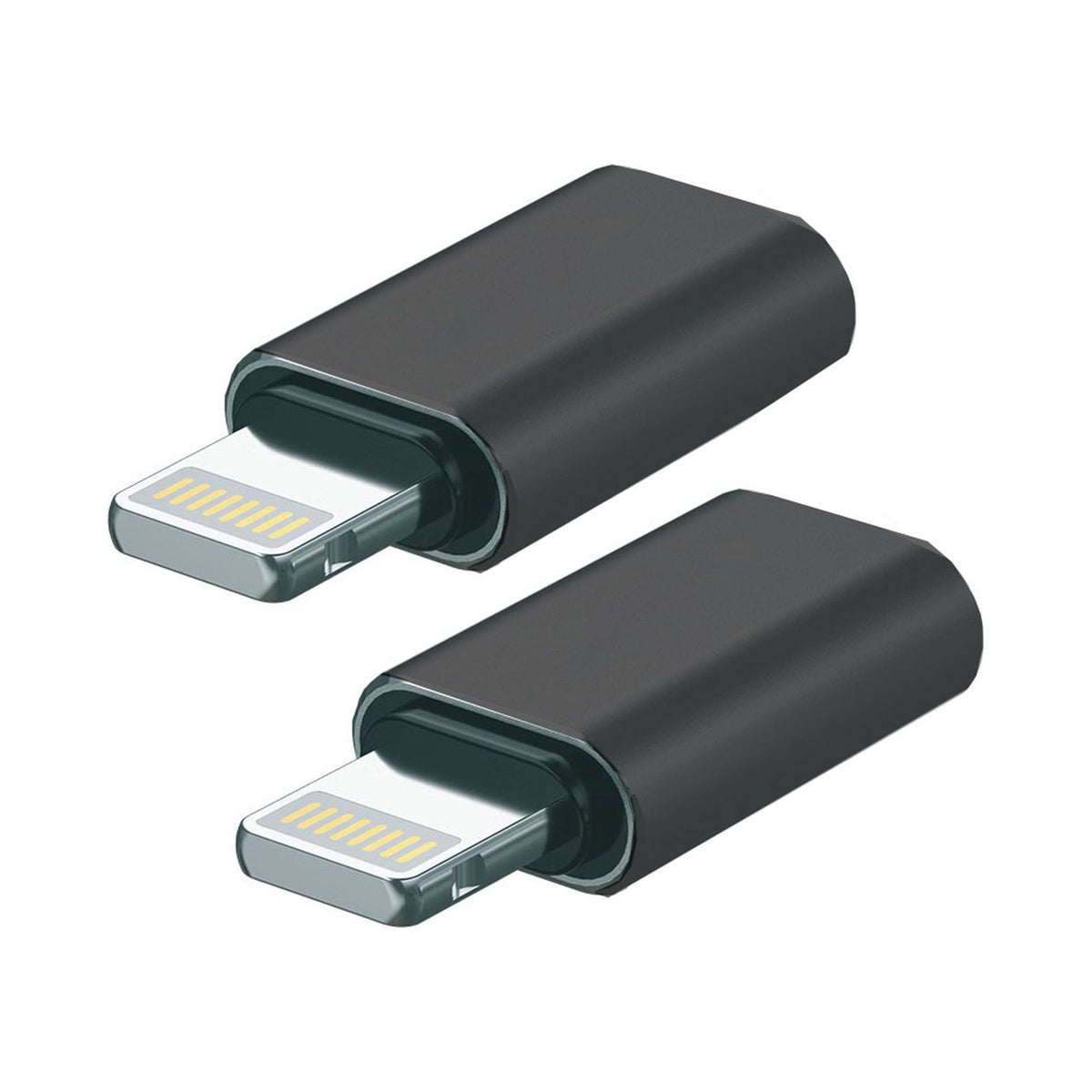 Staza Lightning naar USB-C Adapter 2-Pack – Zwart