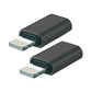 Staza Lightning naar USB-C Adapter 2-Pack – Zwart