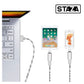 Staza Lightning naar USB-C Adapter – Snelladen Zwart