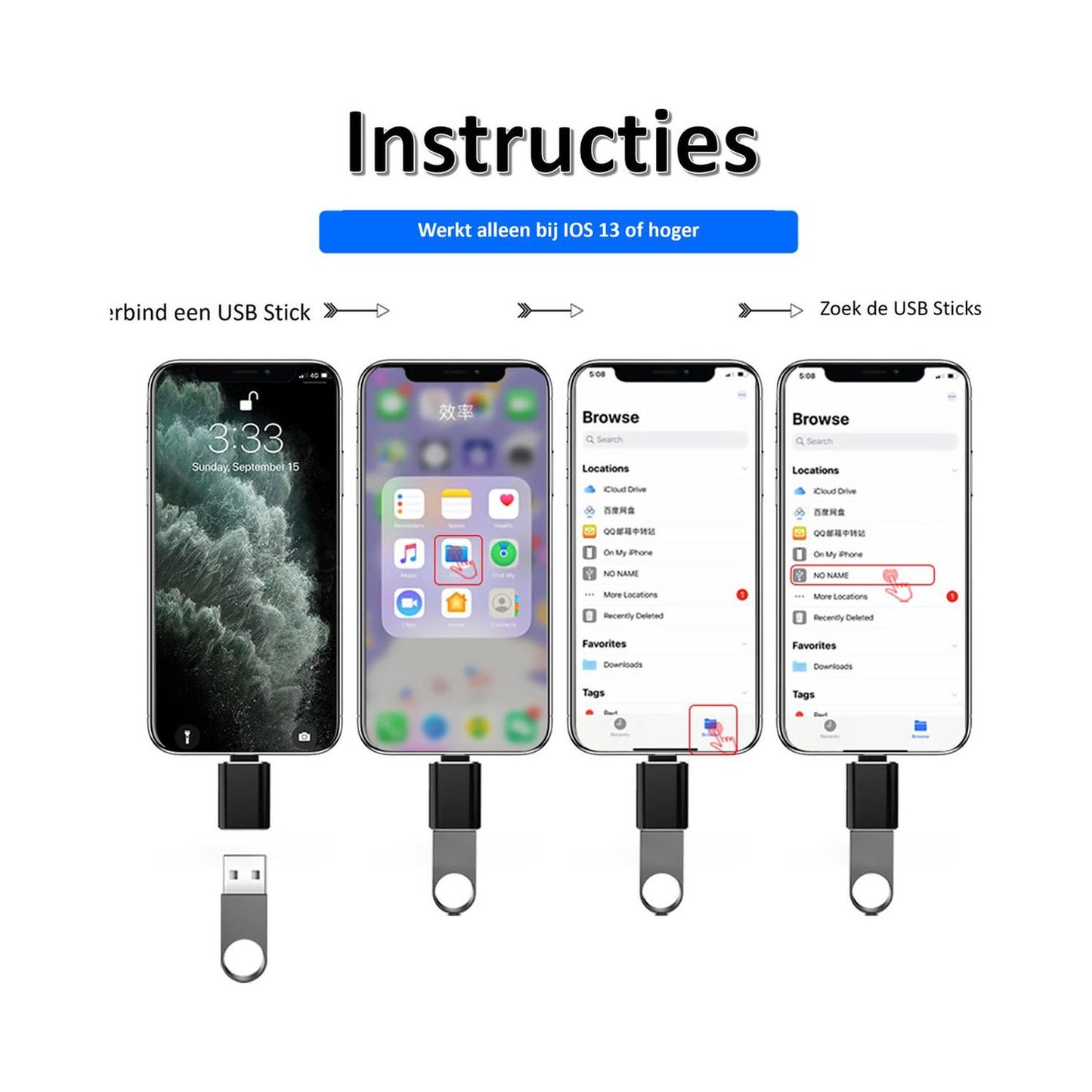 Staza Lightning to USB 3.0 OTG Adapter for iPhone
