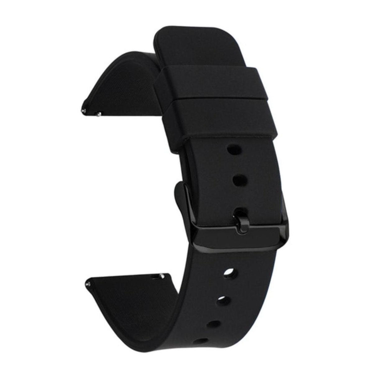 Staza Siliconen Horlogeband 14MM – Zwart Universeel