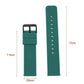Staza Siliconen Horlogeband 24MM – Zwart Universeel