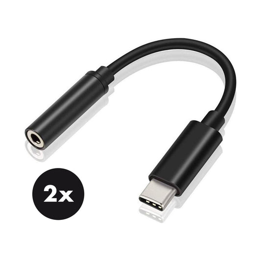 Staza USB-C naar 3.5mm AUX Adapter DAC – 2-Pack