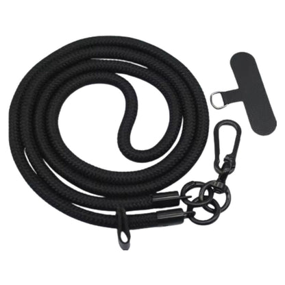 Telefoonkoord Wintersport Anti-Diefstal 150 cm Zwart – productfoto