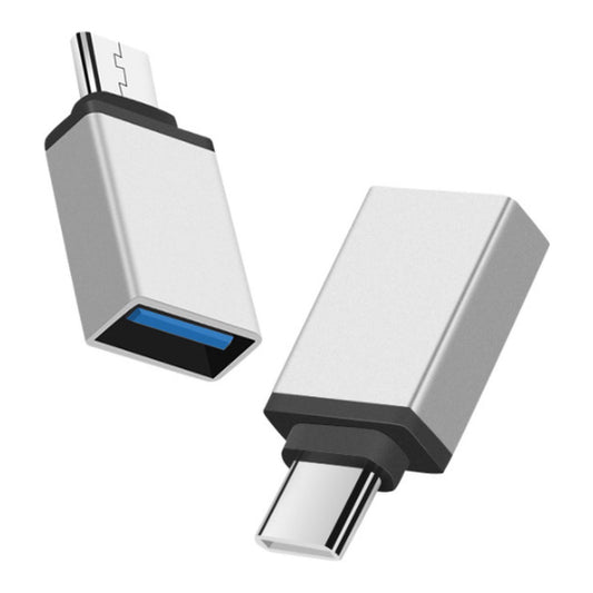 USB-C naar USB-A 3.0 Adapter OTG – Zwart Aluminium