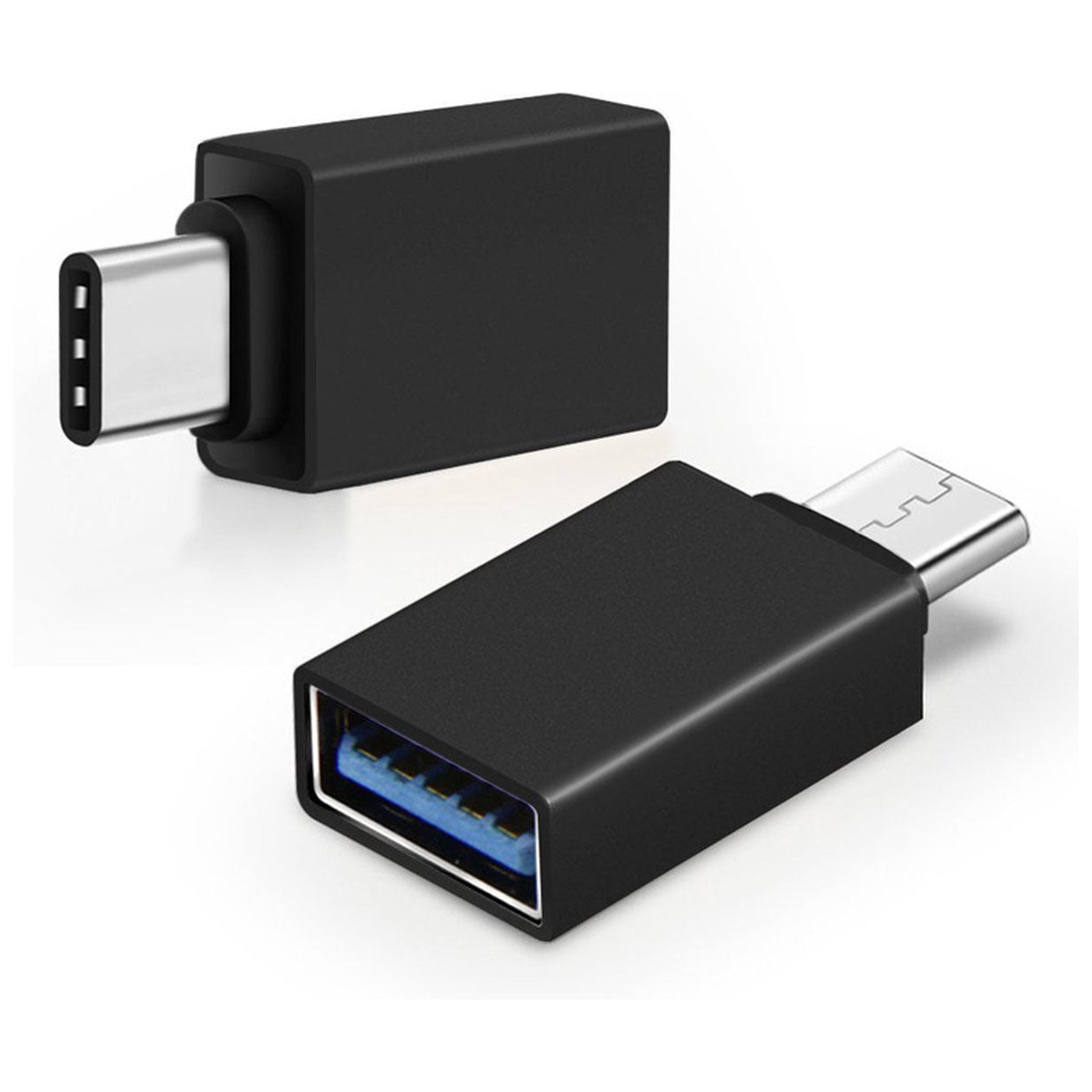 USB-C naar USB-A 3.0 Adapter OTG – Zwart Aluminium