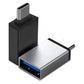 USB-C naar USB-A 3.0 Adapter OTG – Zwart Aluminium
