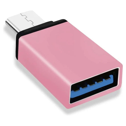 USB-C naar USB-A 3.0 OTG Adapter – Paars Aluminium