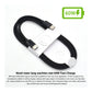 USB-C naar USB-C Kabel 60W 2M – 2 Stuks Nylon Zwart