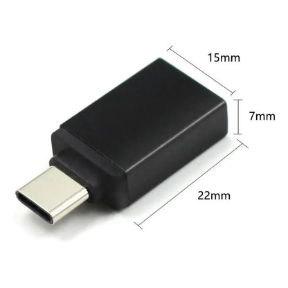 USB-C naar USB 3.0 Adapter – OTG Converter Zwart