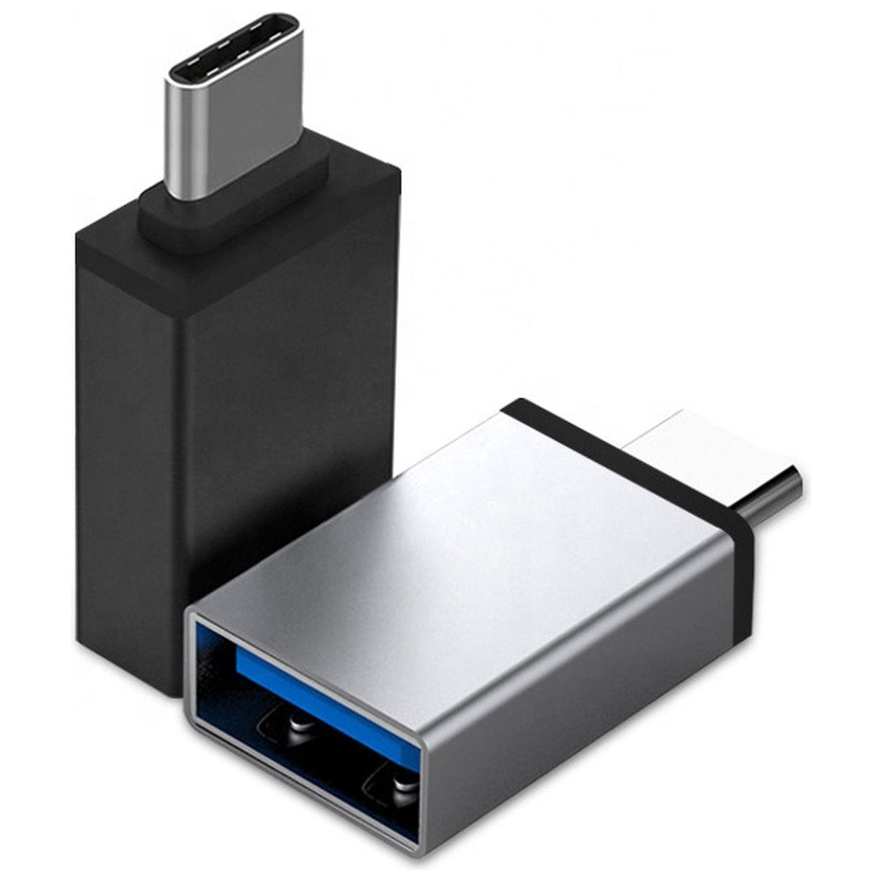USB-C to USB-A 3.0 OTG Adapter – Blue Aluminum