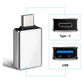 USB-C to USB-A 3.0 OTG Adapter – Blue Aluminum