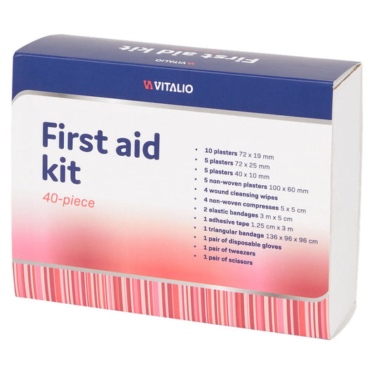VITALIO EHBO Kit 40 Delig – Compacte First Aid Set