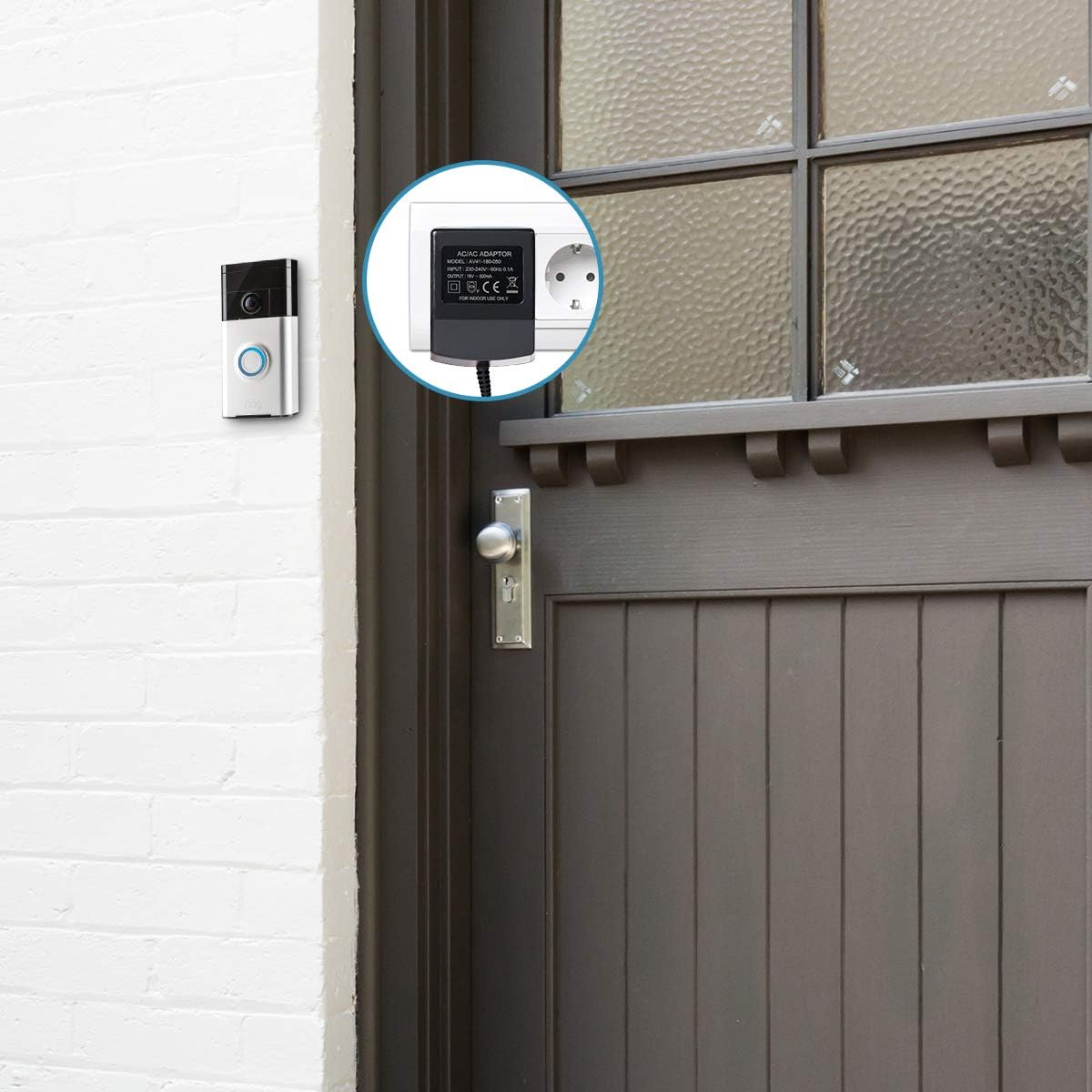 Videodeurbel Adapter 18V 10M voor Ring & Eufy