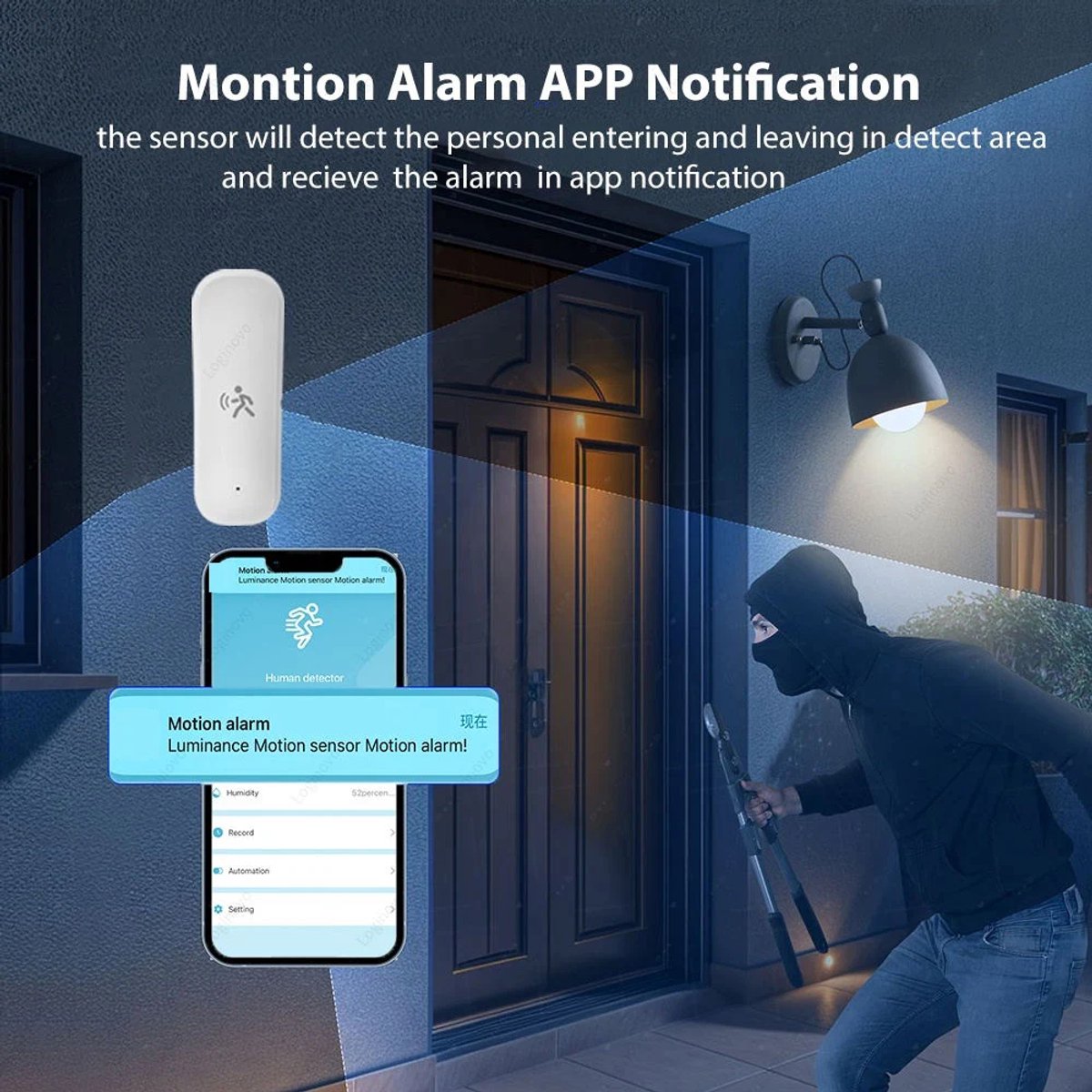 Zigbee Bewegingssensor met Luxsensor – Smart PIR Sensor