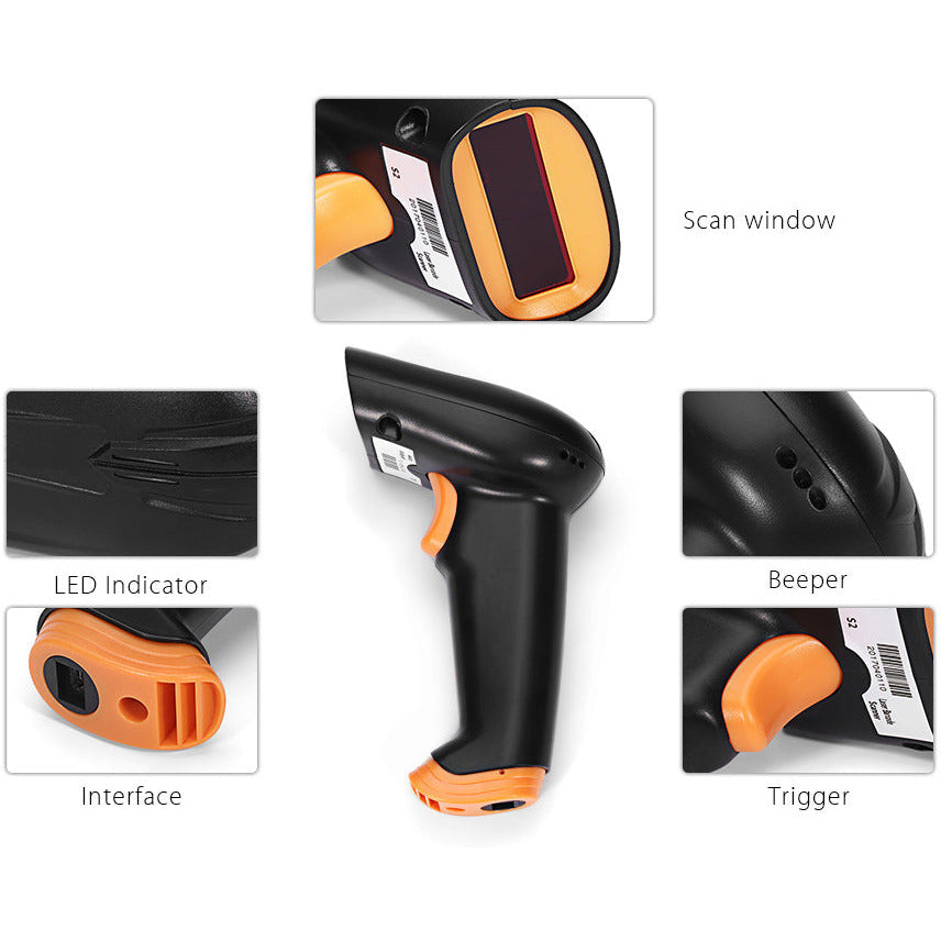Staza Draadloze Barcode Scanner 1D/2D QR Plug & Play